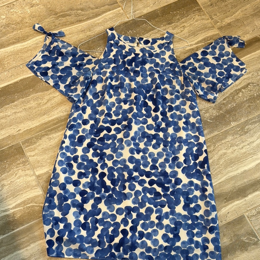 Blue Polka Dot Kids Dress